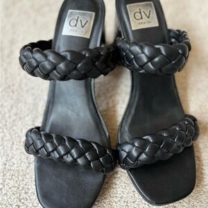 DV by Dolce Vita Black Double Braided Sandals